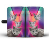 Russian Blue Cat Print Wallet Case- Free Shipping