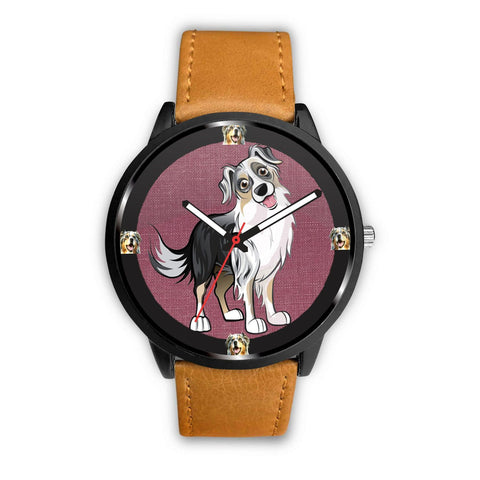 Australian Shepherd Art Print Wrist watch - Free Shipping
