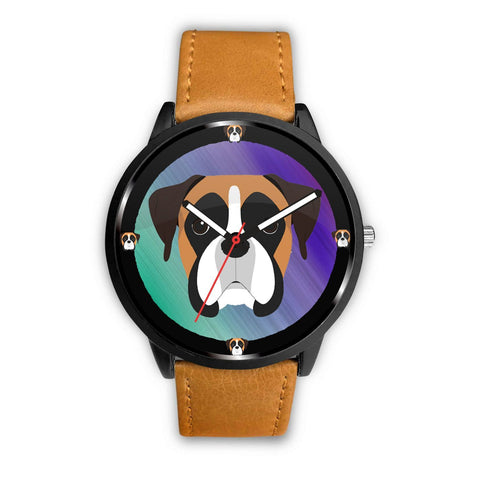 Boxer Dog Art Print Wrist watch - Free Shipping