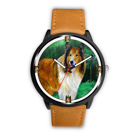 Amazing Rough Collie Dog Art Print Wrist watch - Free Shipping