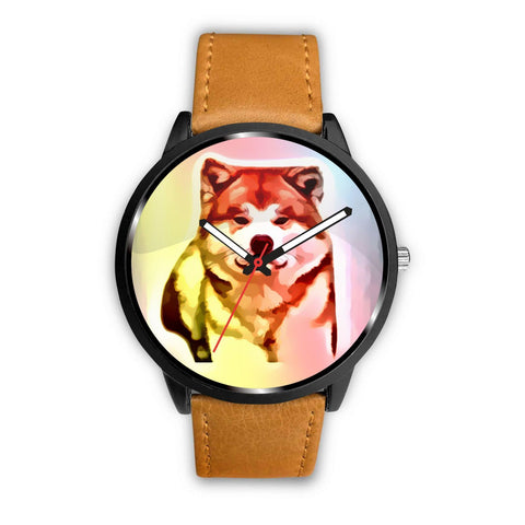 Akita Multicolor Art Print Wrist Watch-Free Shipping