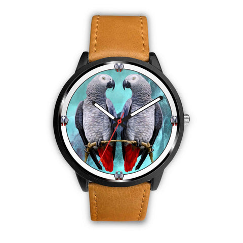 African Grey Parrot Print Wrist watch - Free Shipping