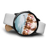 Laughing Australian Shepherd Print Wrist Watch - Free Shipping