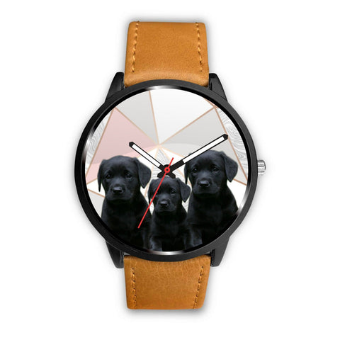 Black Labrador Retriever Print Wrist Watch - Free Shipping