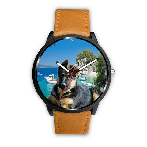 Cute German Shepherd Puppy Print Wrist Watch- Free Shipping