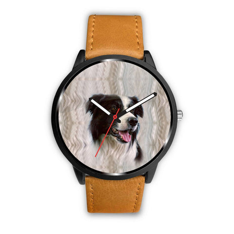 Border Collie Dog Print Wrist Watch-Free Shipping