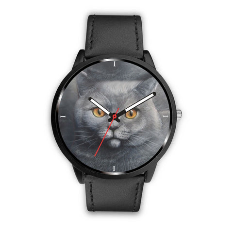 Amazing Russian Blue Cat Print Wrist Watch-Free Shipping