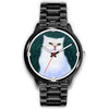 White Persian Cat Print Wrist watch - Free Shipping