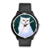 White Persian Cat Print Wrist watch - Free Shipping