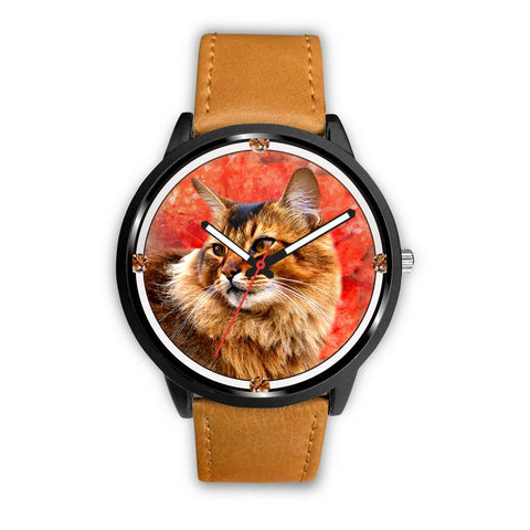 Somali Cat Art Print Wrist watch - Free Shipping