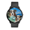 Cute Australian Shepherd Dog Print Wrist Watch - Free Shipping