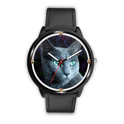 Amazing Russian Blue Cat Print Wrist Watch - Free Shipping