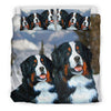 Amazing Bernese Mountain Dog Art Print Bedding Set-Free Shipping