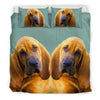 Lovely Bloodhound Dog Print Bedding Set-Free Shipping
