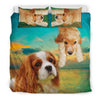 Lovely Cavalier King Charles Spaniel Dog Print Bedding Sets-Free Shipping