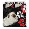 Cute Himalayan guinea pig Print On Black Bedding Sets-Free Shipping