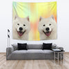 Cute Samoyed dog Print Tapestry-Free Shipping