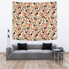 Basenji Dog Floral Print Tapestry-Free Shipping