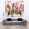 Cute Basset Hound Print Tapestry-Free Shipping