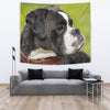 Boxer Dog Dotted Art Print Tapestry-Free Shipping