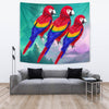 Scarlet Macaw Parrot Print Tapestry-Free Shipping