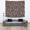 Brussels Griffon Dog Floral Print Tapestry-Free Shipping