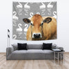 Parthenaise Cattle (Cow) Print Tapestry-Free Shipping