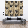 Amazing Pug Dogs Print Tapestry-Free Shipping