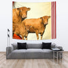 Limousin Cattle (Cow) Print Tapestry-Free Shipping