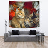 Maine Coon Cat Print Tapestry-Free Shipping