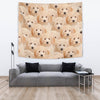 Golden Retriever In Lots Print Tapestry-Free Shipping