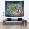 Amazing Norwegian Forest Cat Print Tapestry-Free Shipping