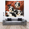 Cute Polish Lowland Sheepdog Print Tapestry-Free Shipping