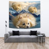 Pomeranian Dog Print Tapestry-Free Shipping