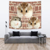 Roborovski Hamster On Wall Print Tapestry-Free Shipping