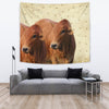 Boran cattle (Cow) Print Tapestry-Free Shipping