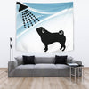 Cute Pug Dog Bath Print Tapestry-Free Shipping