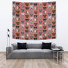 Pit Bull Dog Pattern Print Tapestry-Free Shipping