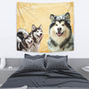 Alaskan Malamute Dog Print Tapestry-Free Shipping