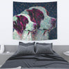 Brittany Dog Art Print Tapestry-Free Shipping