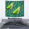 Monk Parakeet Parrot Print Tapestry-Free Shipping