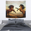 Wild Horse Painting Print Tapestry-Free Shipping