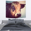 Cattle Cow Vector Art Print Tapestry-Free Shipping