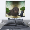 Barbet Dog Print Tapestry-Free Shipping