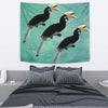 African Pied Hornbill Bird Print Tapestry-Free Shipping