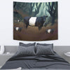 Belted Galloway Cattle (Cow) Print Tapestry-Free Shipping