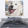Cute Samoyed Dog Print Tapestry-Free Shipping