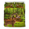 Bengal Cat In Jungle Print Bedding Set- Free Shipping