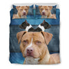 American Staffordshire Terrier Print Bedding Set- Free Shipping