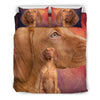 Cute Vizsla Dog Print Bedding Set- Free Shipping